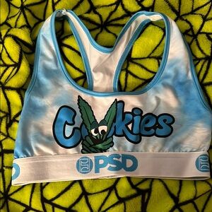 PSD Blue and White Sports Bra